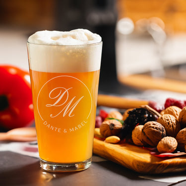 Personalized 22oz Beer Glasses Customized Company Logo – Bulk Orders
